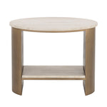 Rasha End Table - Oval 5 - a- FURNITURE - accent table - wood Sunpan