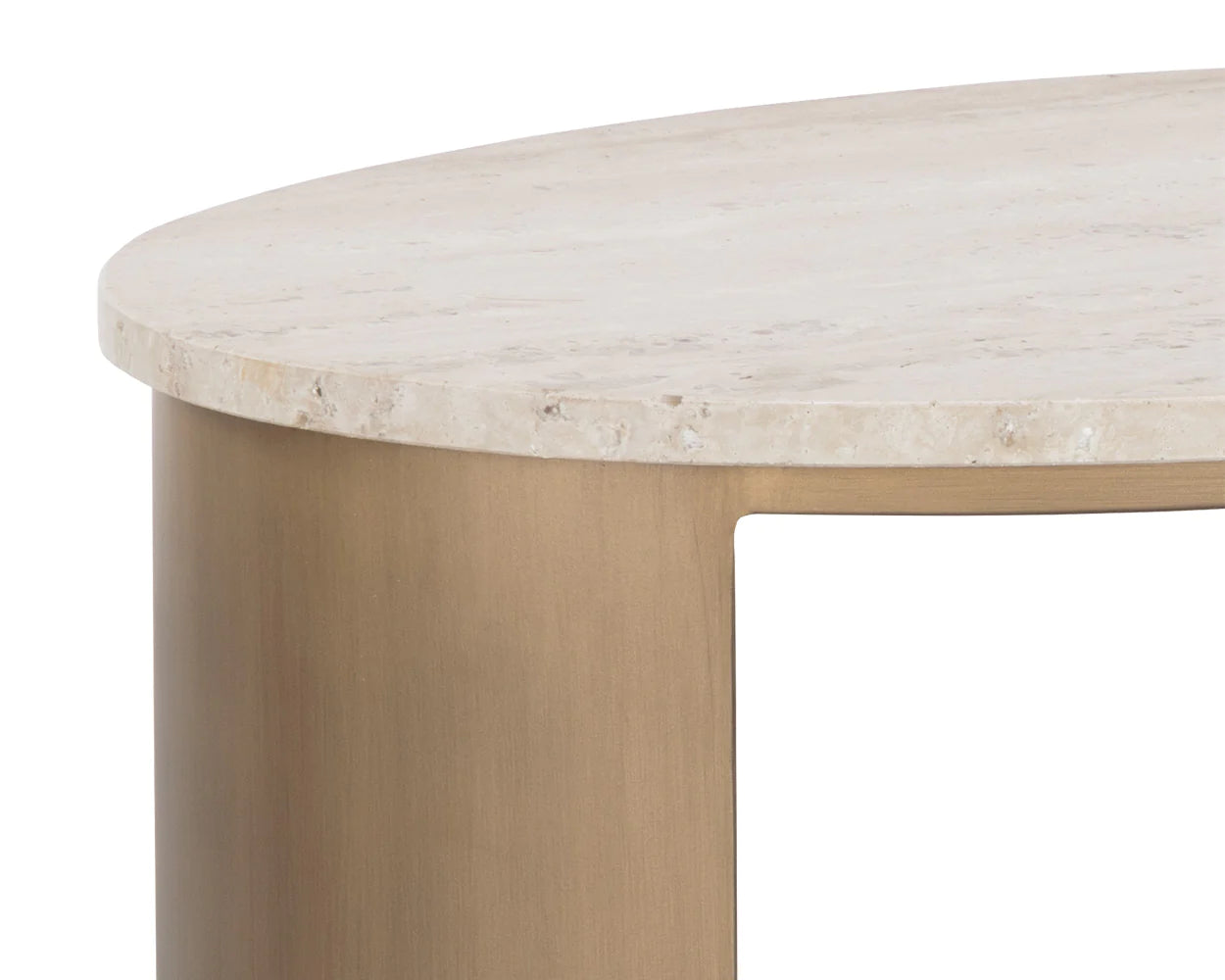 Rasha End Table - Oval 5 - a- FURNITURE - accent table - wood Sunpan