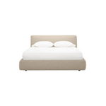 Cello Queen Storage Bed - Lana Sand 13 - FURNITURE - bed EQ3
