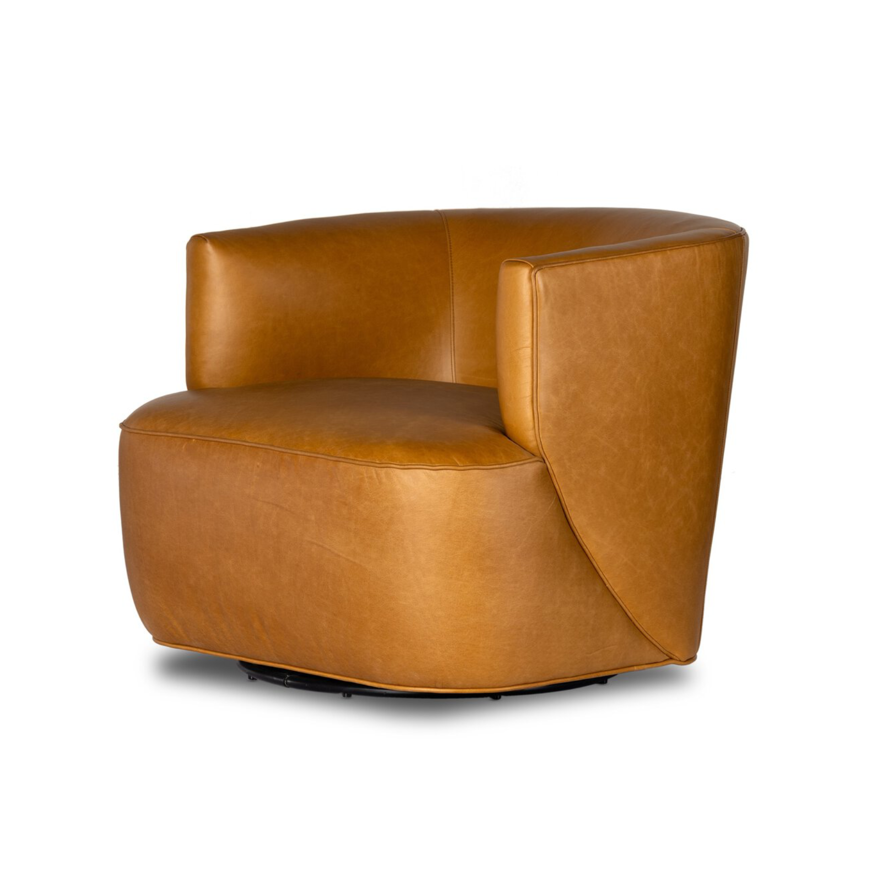 Mila Swivel Chair Four Hands Osorno Camel