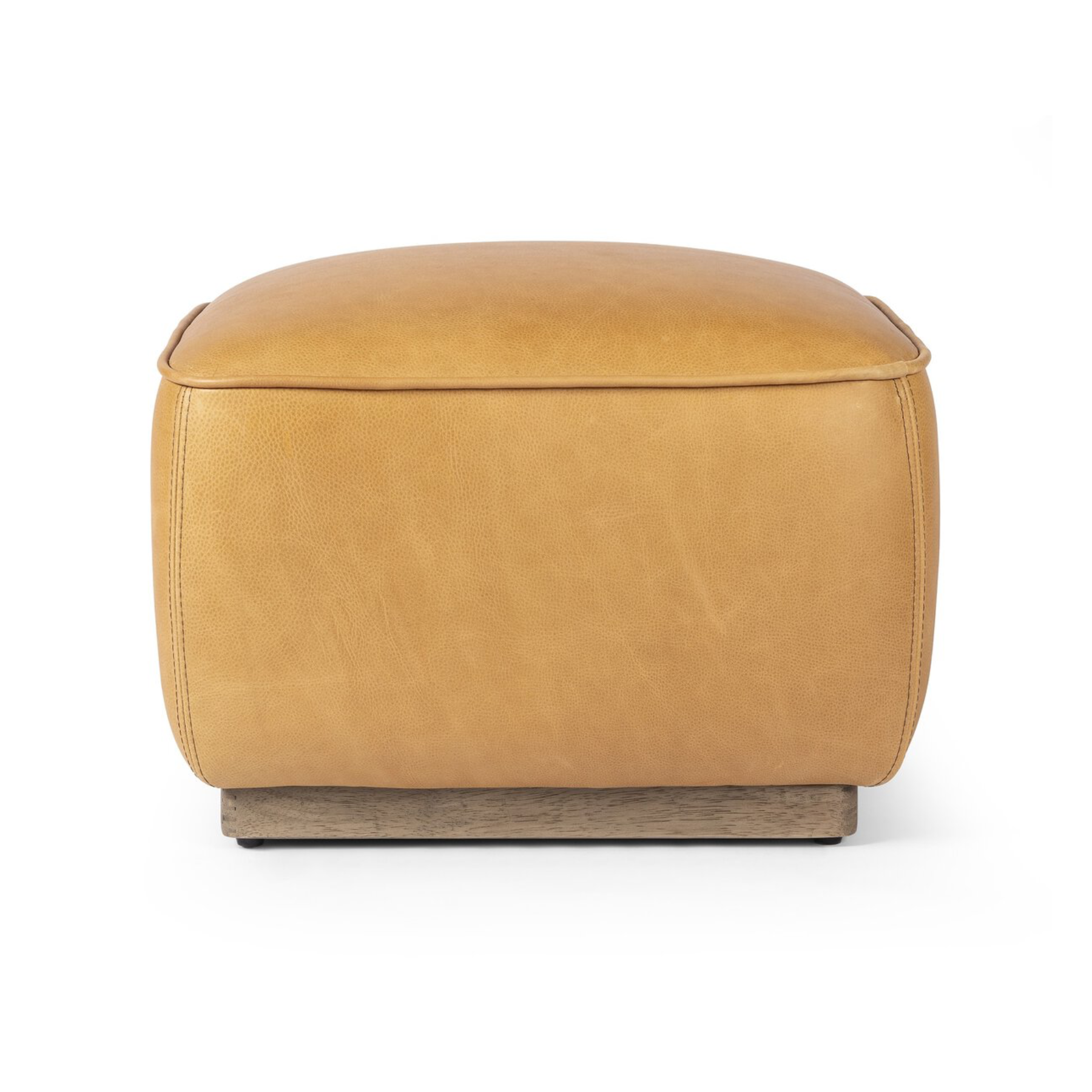 Sinclair Square Ottoman-21" FURNITURE - ottoman Four Hands Palermo Butterscotch