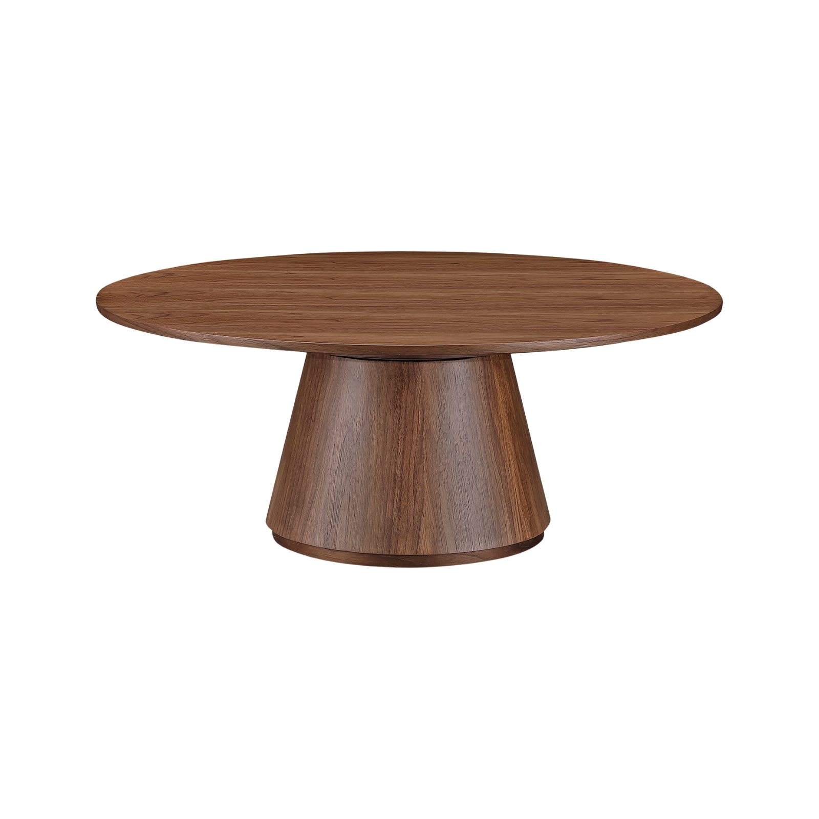 Ortega Coffee Table 4 - b - FURNITURE - coffee table - round Moe's Furniture Walnut