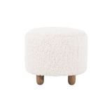 Ainsley Ottoman Round ottoman Four Hands Andes Natural