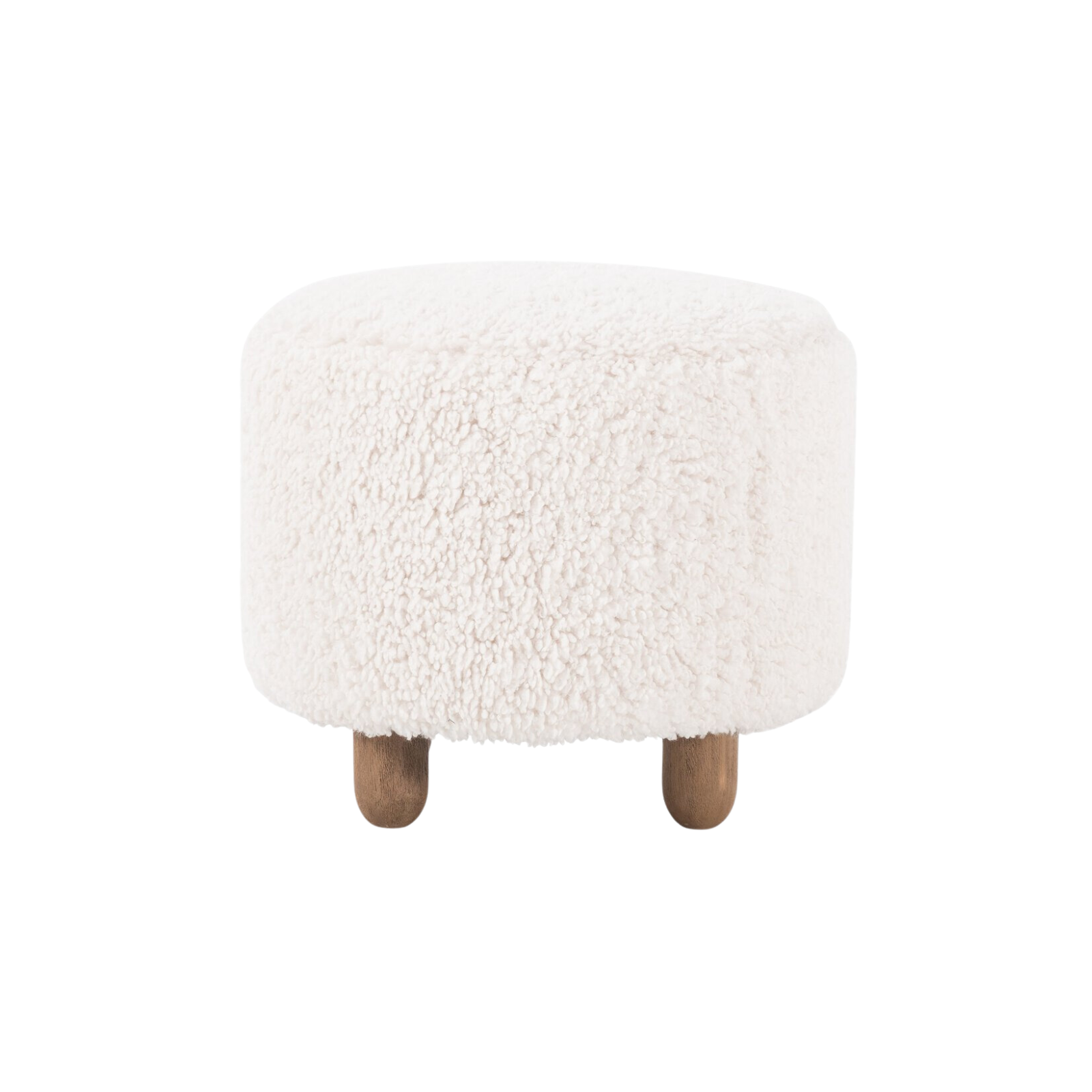 Ainsley Ottoman Round ottoman Four Hands Andes Natural