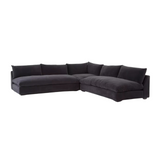 Grace 3-Piece Sectional 2 - FURNITURE - sectional Four Hands Henry Charcoal