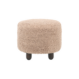 Ainsley Ottoman Round ottoman Four Hands Andes Toast