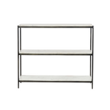 Kyren Small Console Table Console Tables Four Hands Hammered Grey