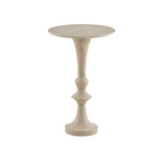 Pascal End Table 4 - a - FURNITURE - accent table Four Hands Cream Marble