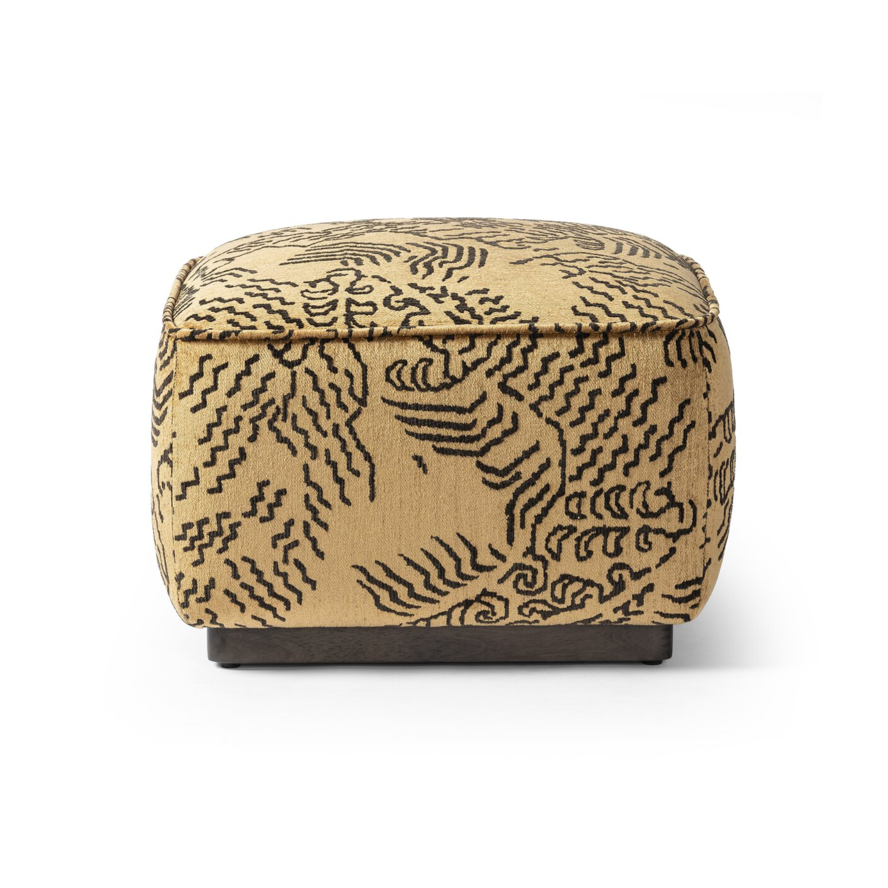 Sinclair Square Ottoman-21" FURNITURE - ottoman Four Hands Balkan Ochre