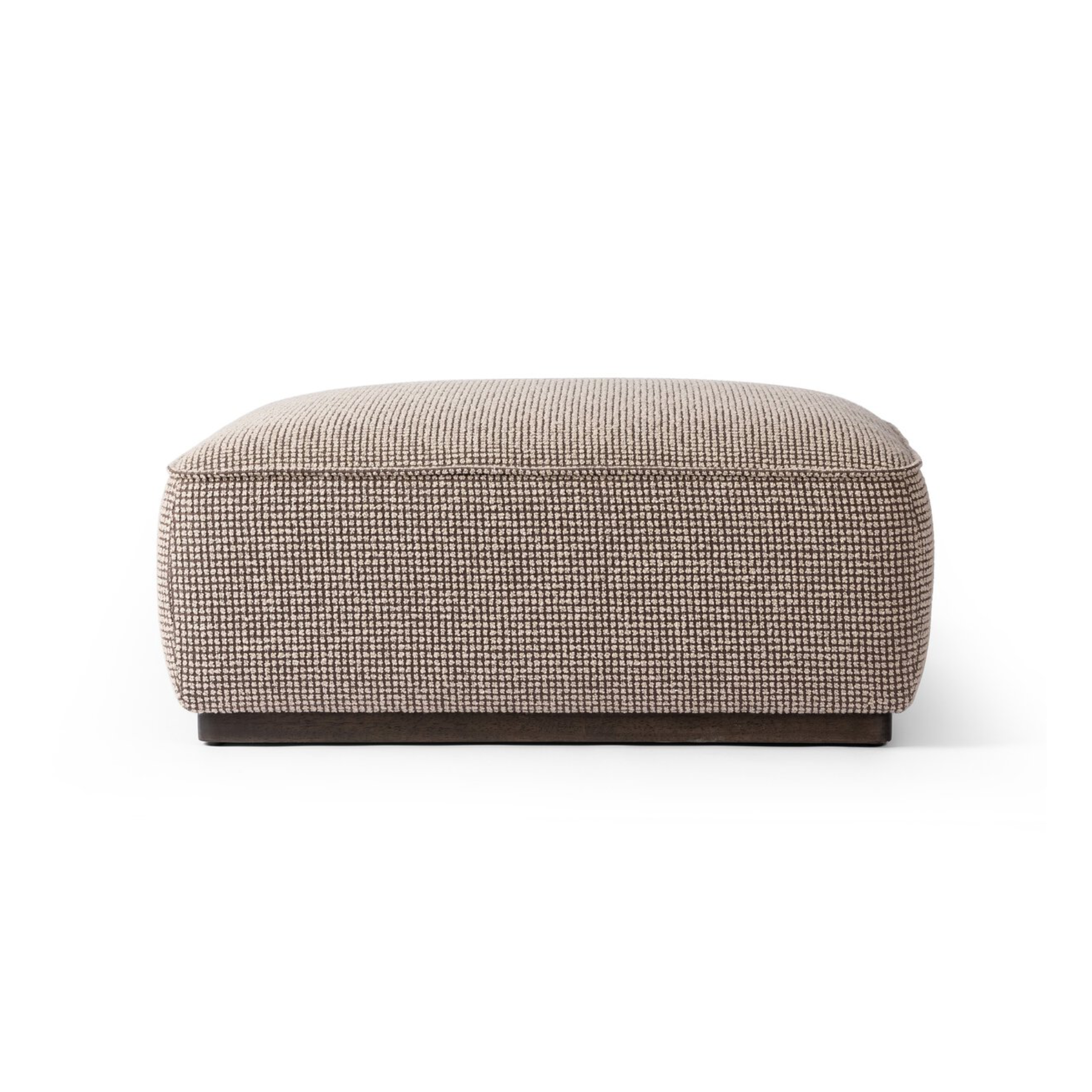 Sinclair Square Ottoman-36" FURNITURE - ottoman Four Hands Barrow Taupe