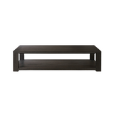 Twilla Coffee Table Coffee Tables Four Hands Dark Anthracite Oak Veneer