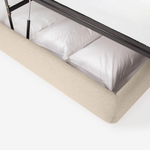Cello Queen Storage Bed - Lana Sand 13 - FURNITURE - bed EQ3