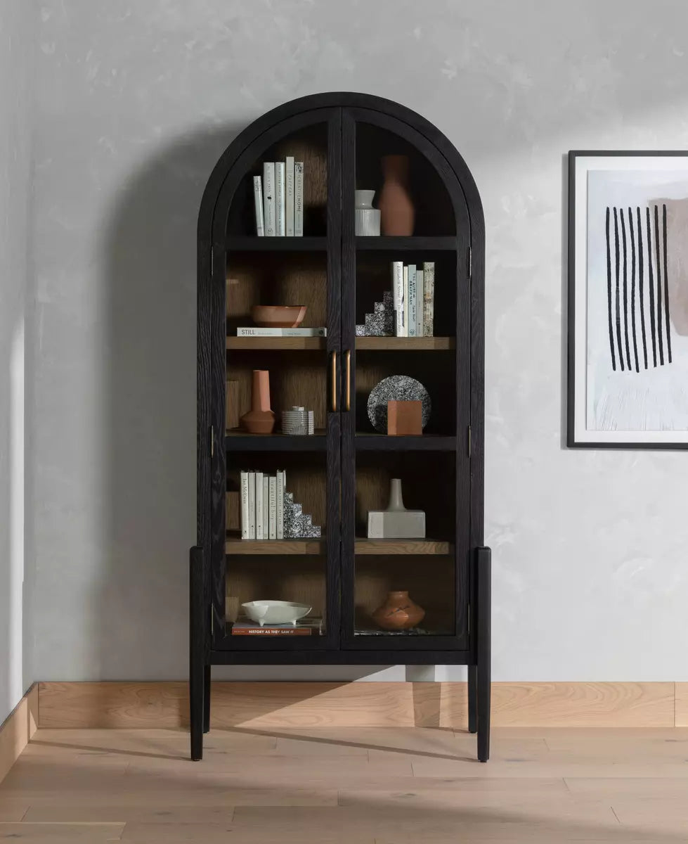 Tulia Cabinet - Matte Black 7 - FURNITURE - bookcase/cabinet Four Hands