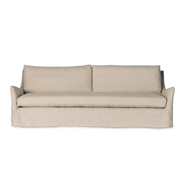 Monty 94" Slipcover Sofa - Natural 1 - FURNITURE - sofa Four Hands