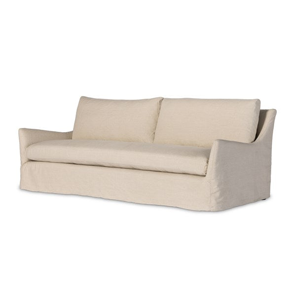 Monty 94" Slipcover Sofa - Natural 1 - FURNITURE - sofa Four Hands