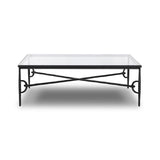 Babylon Coffee Table FURNITURE - coffee table Four Hands Tempered Glass