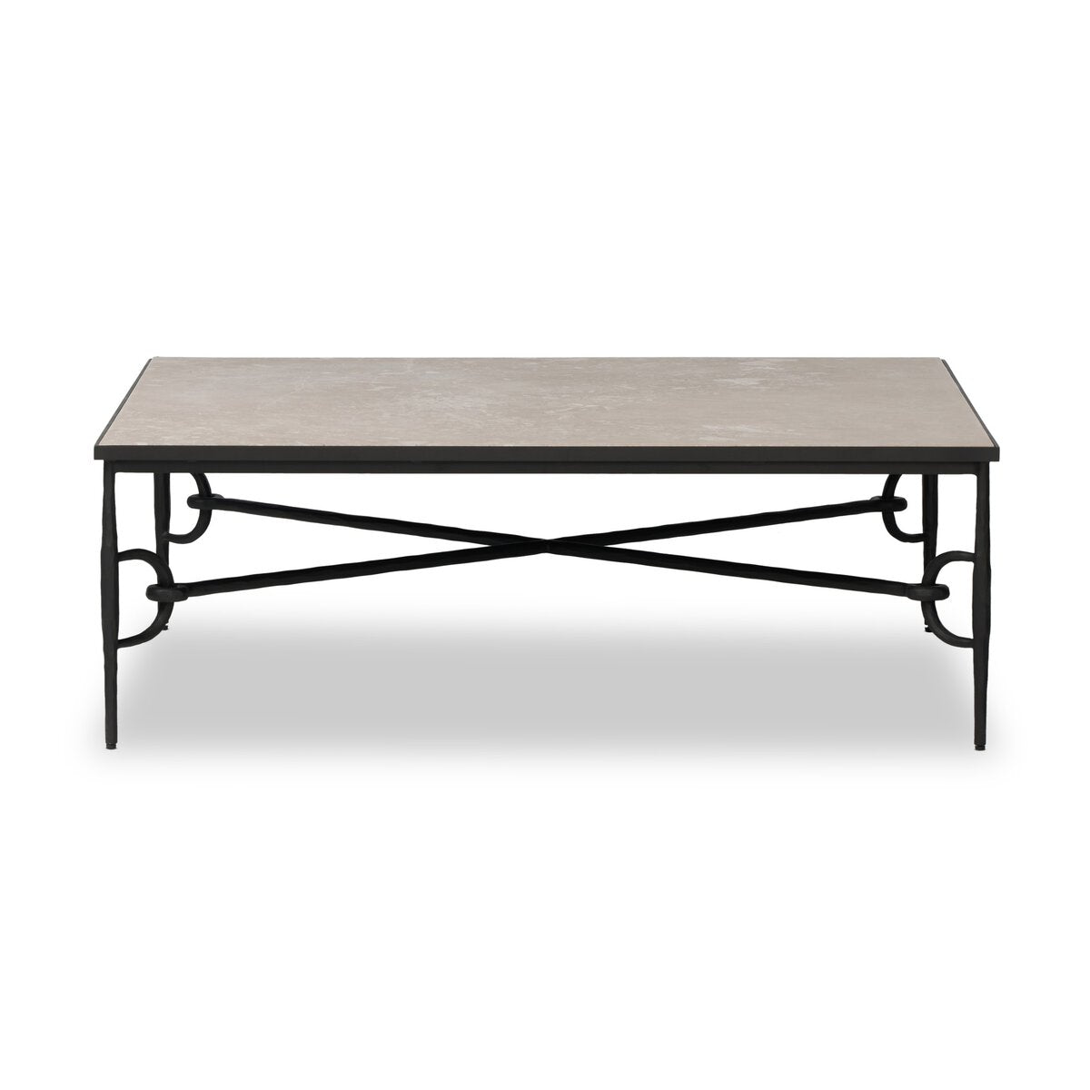 Babylon Coffee Table FURNITURE - coffee table Four Hands Lunar Marble