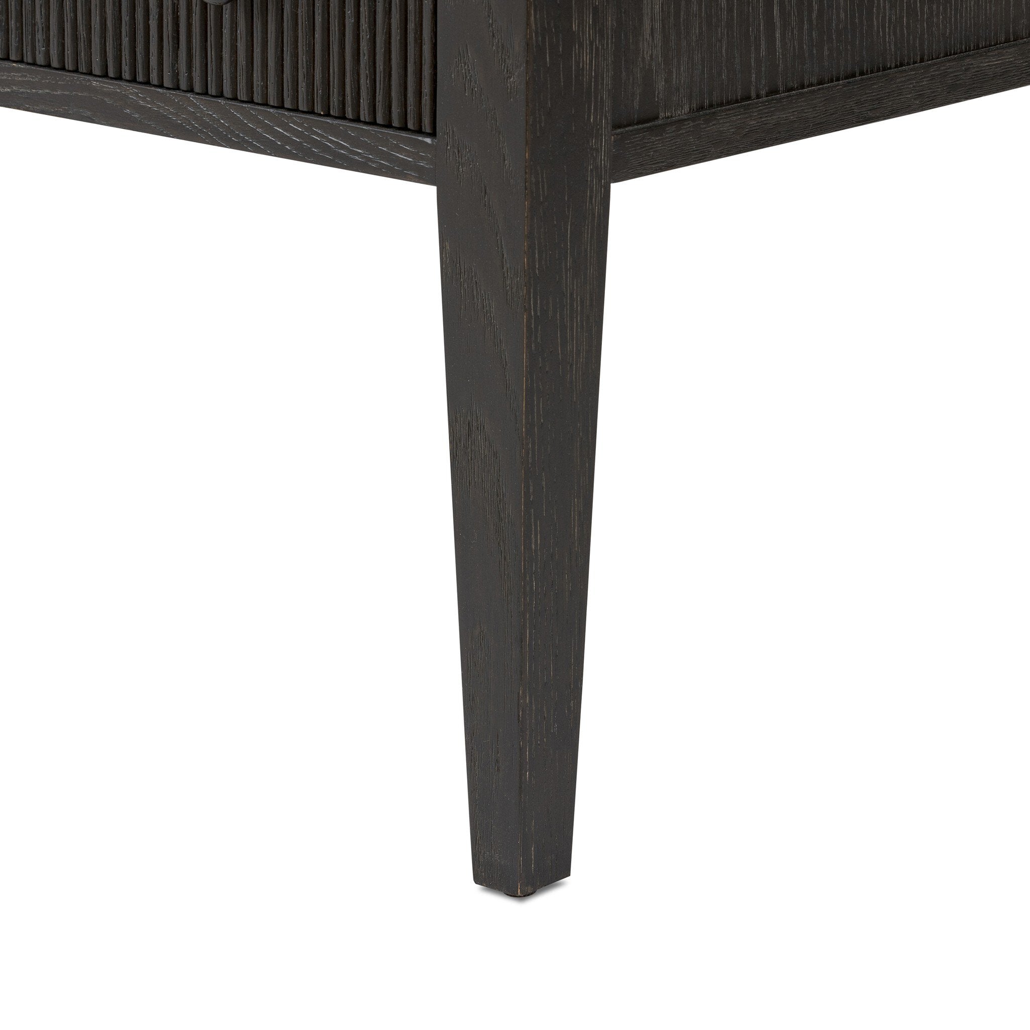 Bush Nightstand - Distressed Black FURNITURE - nightstands Four Hands