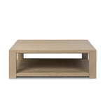 Thomas Square Coffee Table FURNITURE - coffee table Four Hands Bleached Oak Veneer