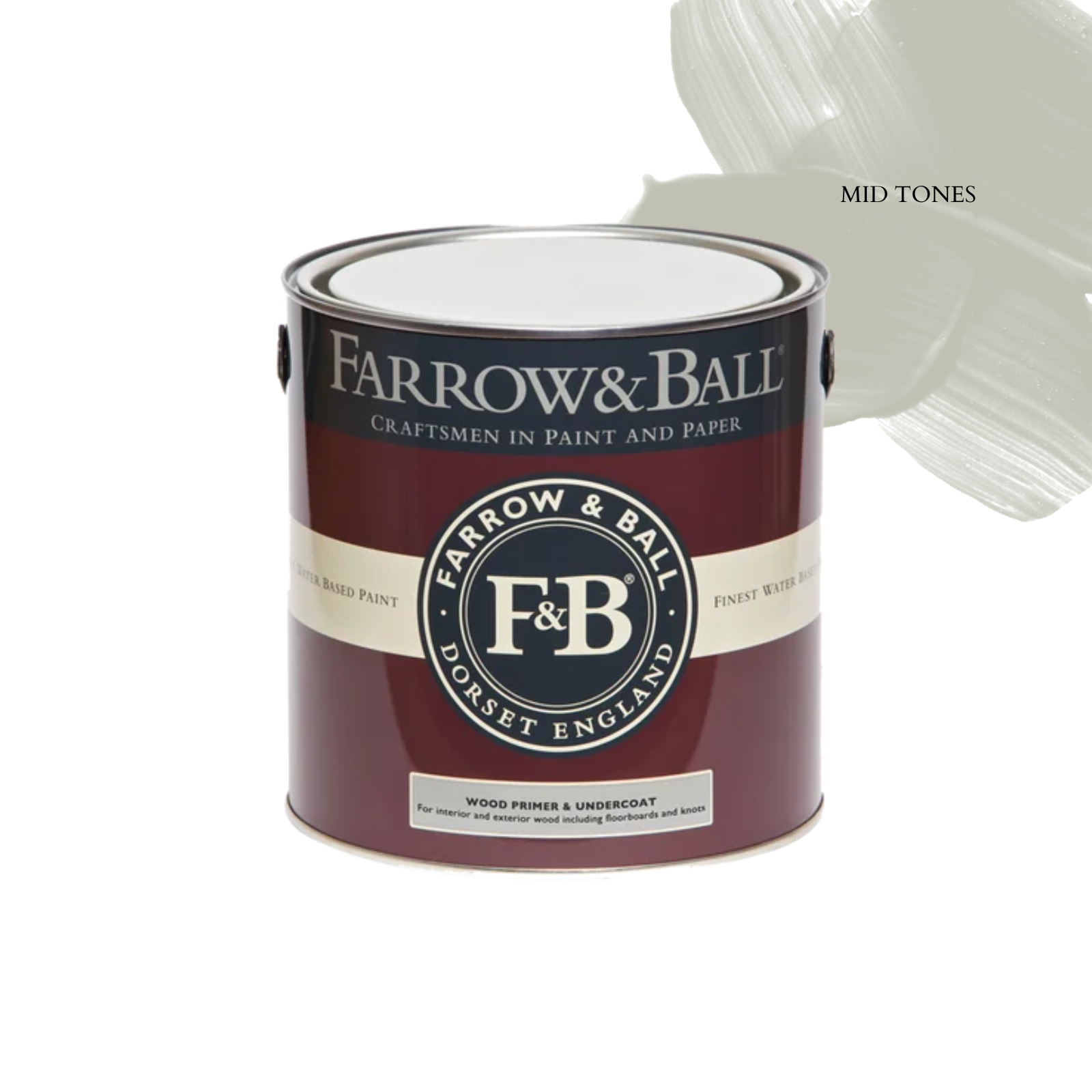 OVERSTOCK PAINT - Farrow & Ball Wood Primer and Undercoat PAINT - in store Farrow & Ball Mid Tones