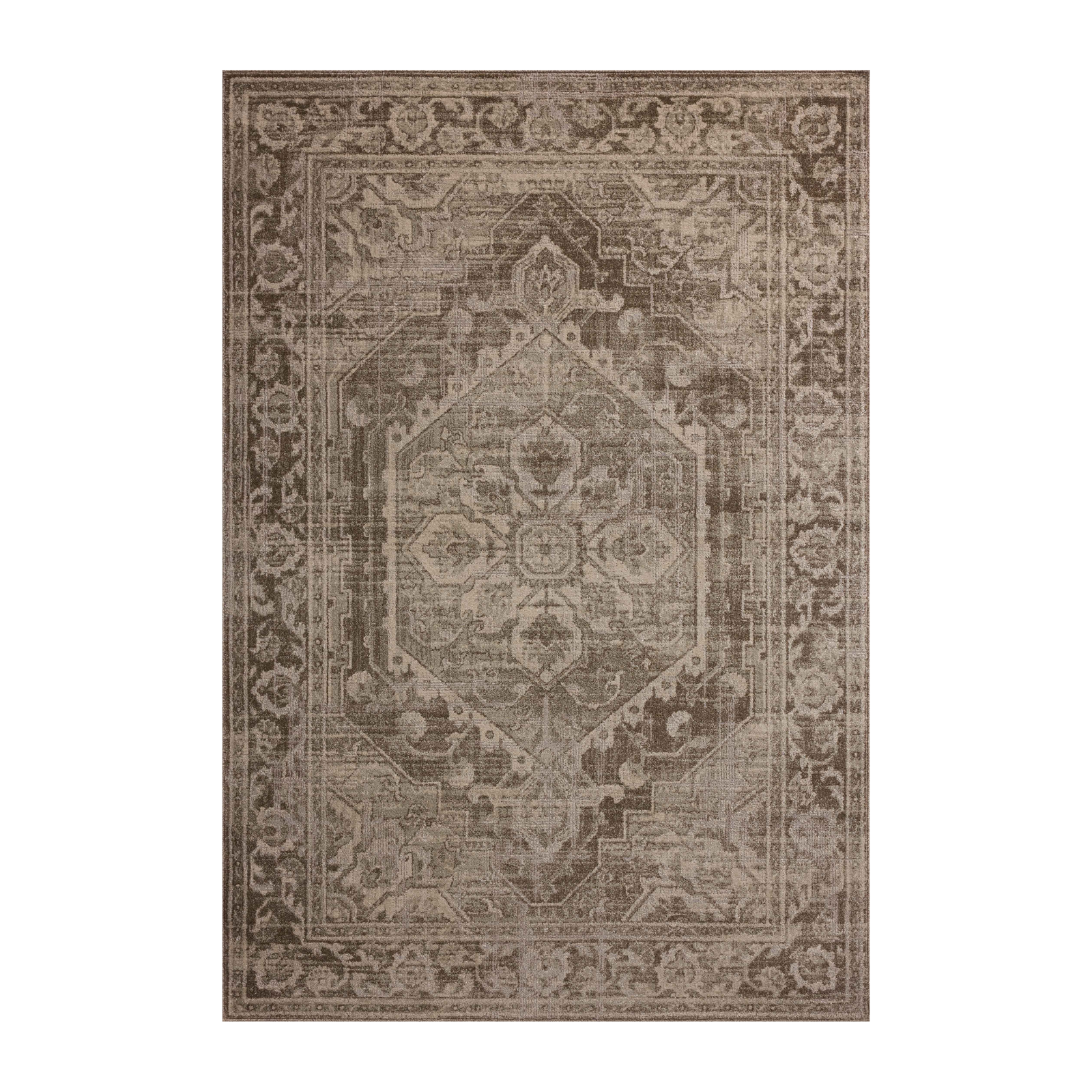 Magnolia Home by Joanna Gaines x Loloi Mona Cocoa / Stone Rug 0-RUGS-jute Loloi