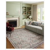 Rifle Paper Co. x Loloi Courtyard Chateau Blush Rug 3-patterned rugs Loloi