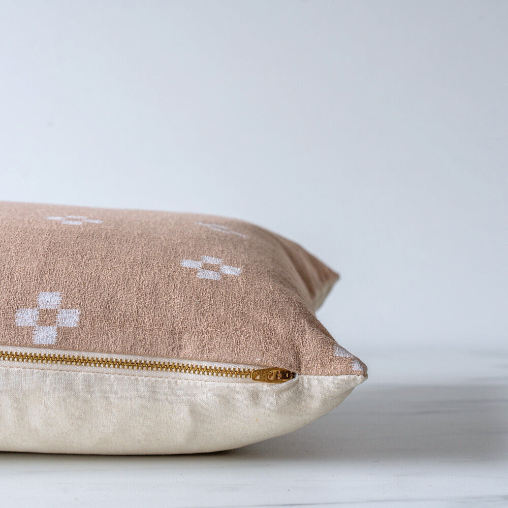 Latte Dots Pillow Cover 1 - PILLOWS - Thai - neutral Rug & Weave Pillows