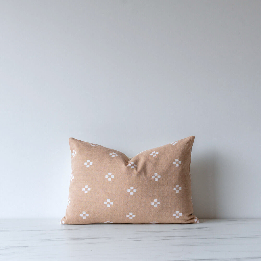 Latte Dots Pillow Cover 1 - PILLOWS - Thai - neutral Rug & Weave Pillows
