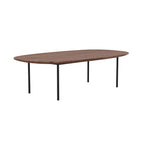 River Oval Coffee Table 4 - d - FURNITURE - coffee table - oval EQ3 Walnut
