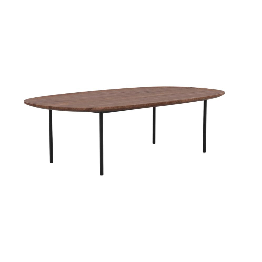 River Oval Coffee Table 4 - d - FURNITURE - coffee table - oval EQ3 Walnut
