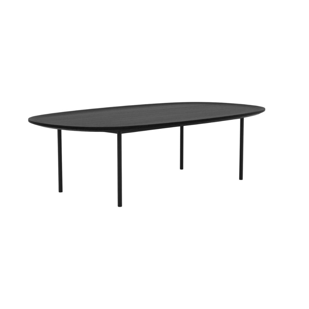 River Oval Coffee Table 4 - d - FURNITURE - coffee table - oval EQ3 Black Oak