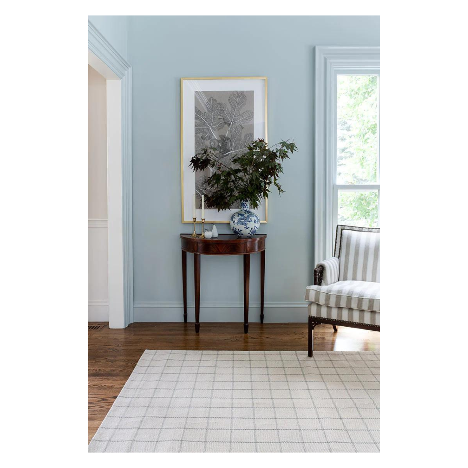 Marlby Windowpane Ivory Rug 0-rugs-wool Momeni