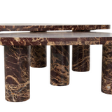 Zion Nesting Coffee Table Set 4 - a - FURNITURE - Coffee Table - Round Four Hands
