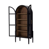 Tulia Cabinet - Matte Black 7 - FURNITURE - bookcase/cabinet Four Hands