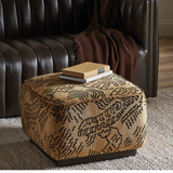 Sinclair Square Ottoman-21" FURNITURE - ottoman Four Hands