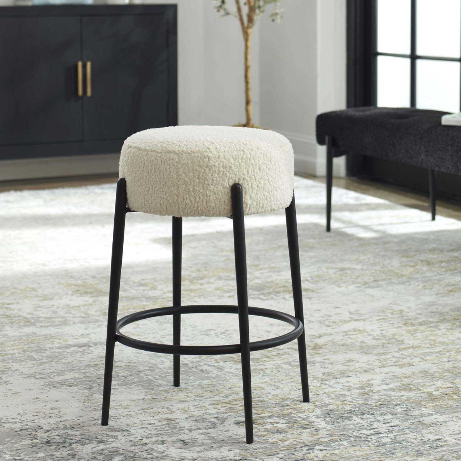 FLOOR MODEL - Ariella Counter Stool FURNITURE - floor model Uttermost