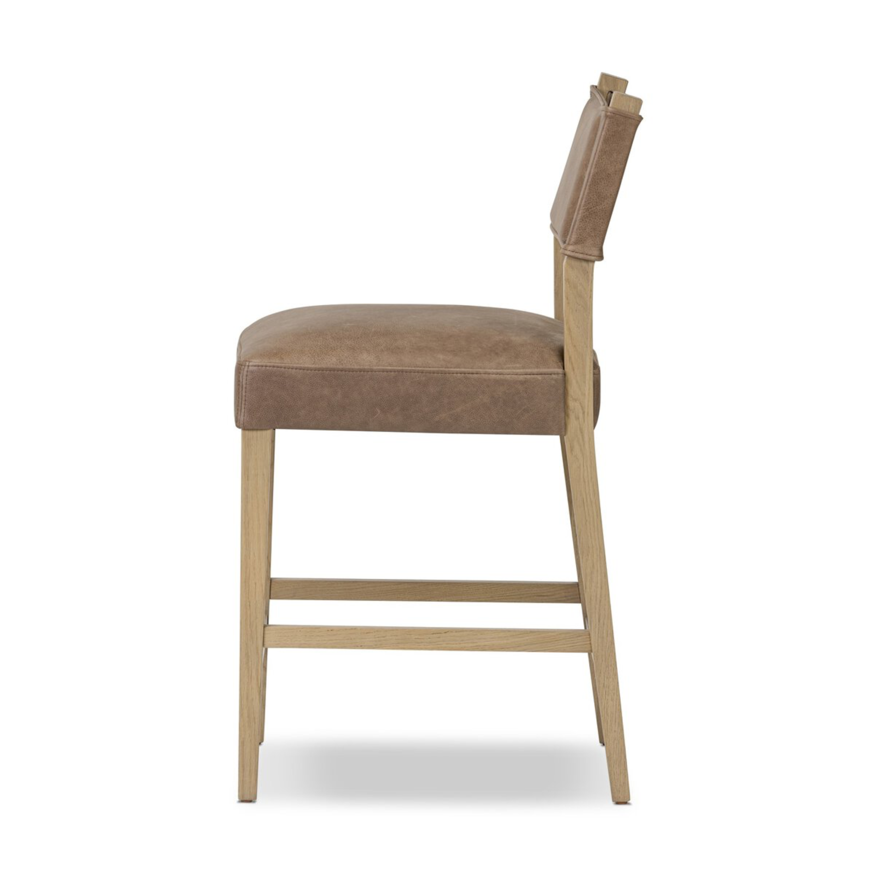 Ferris Counter Stool - Brown Leather - Rug & Weave