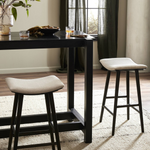 Union Saddle Bar Stool FURNITURE - bar/counter stool Four Hands