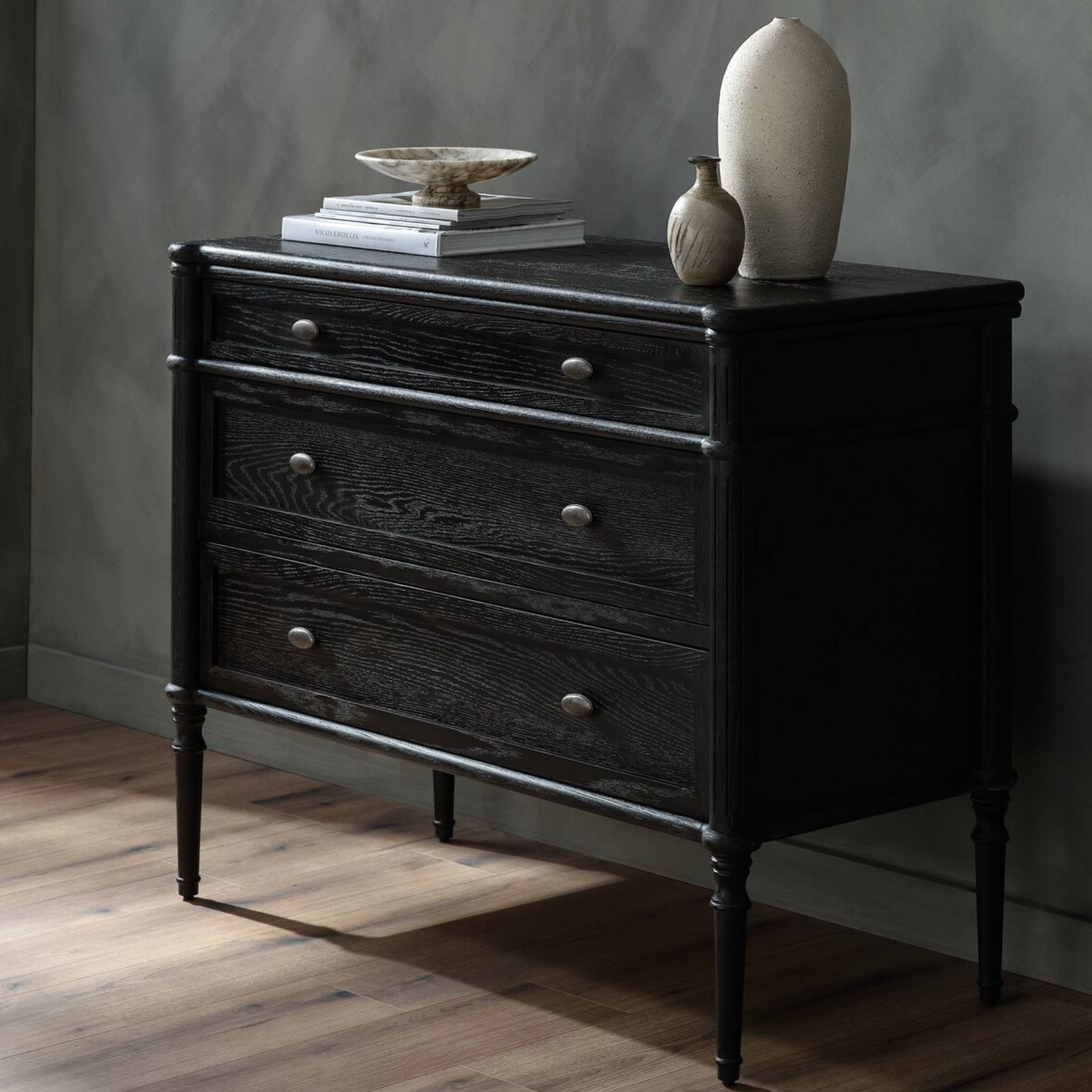 Toulouse Dresser - Distressed Black - Rug & Weave