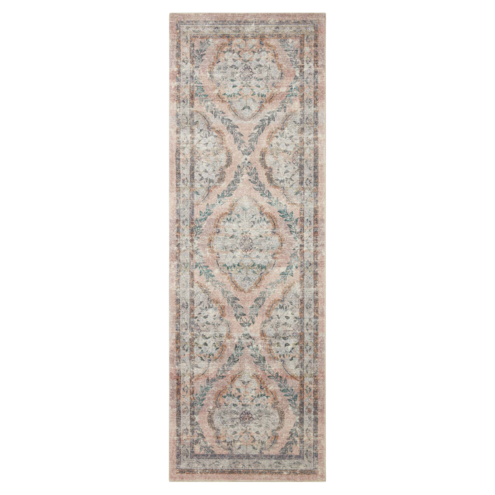 Rifle Paper Co. x Loloi Courtyard Chateau Blush Rug 3-patterned rugs Loloi