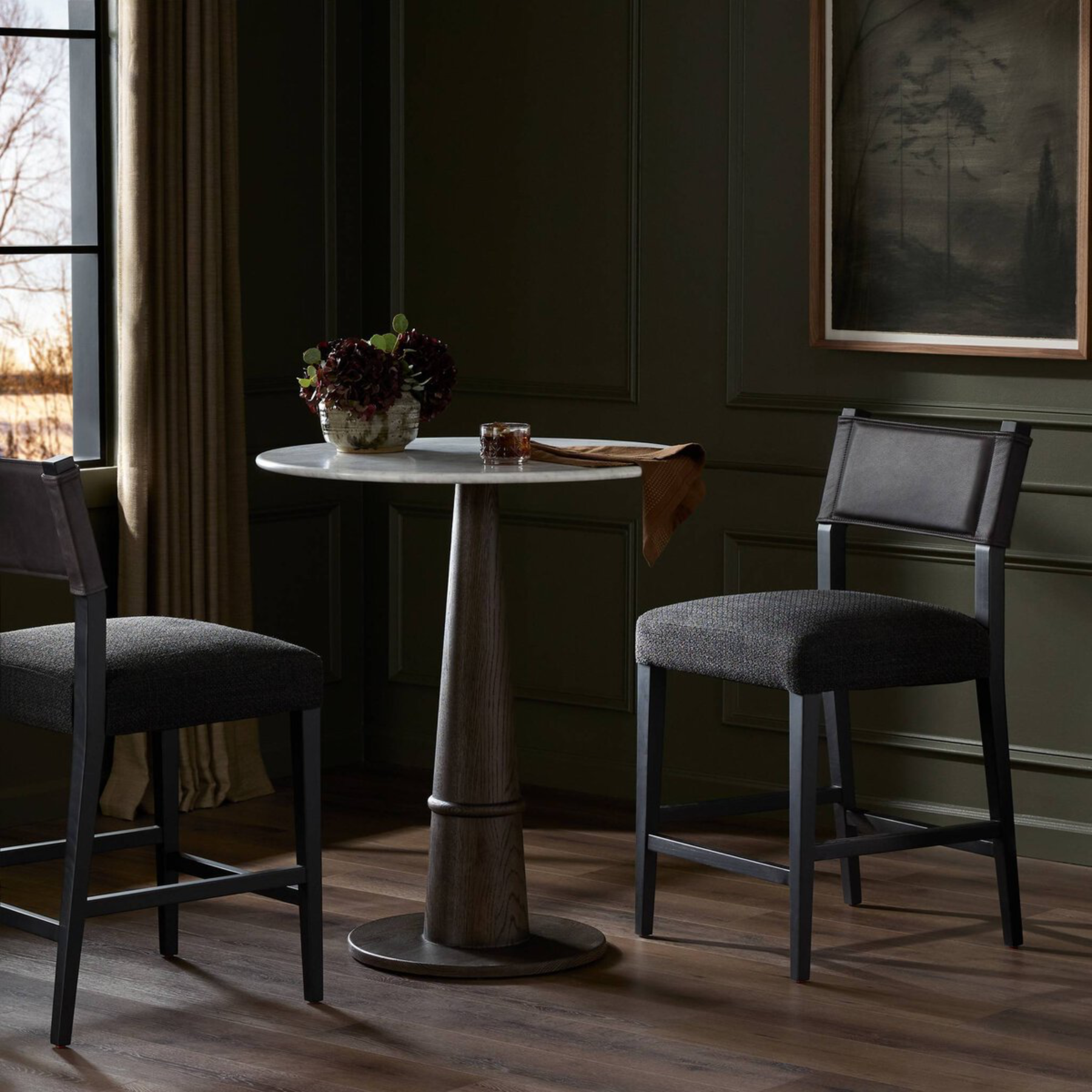 Ferris Counter Stool - Black - Rug & Weave