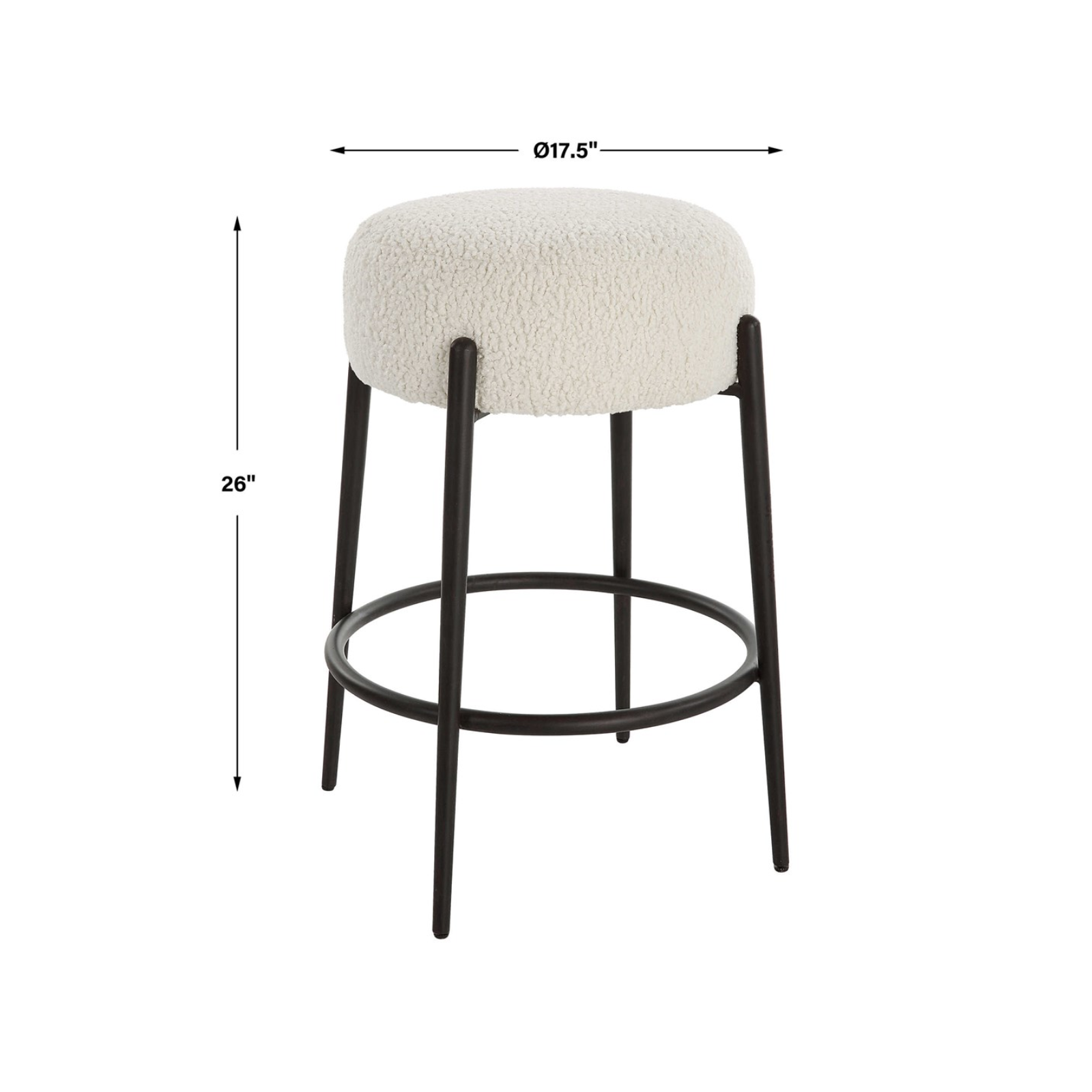 FLOOR MODEL - Ariella Counter Stool FURNITURE - floor model Uttermost