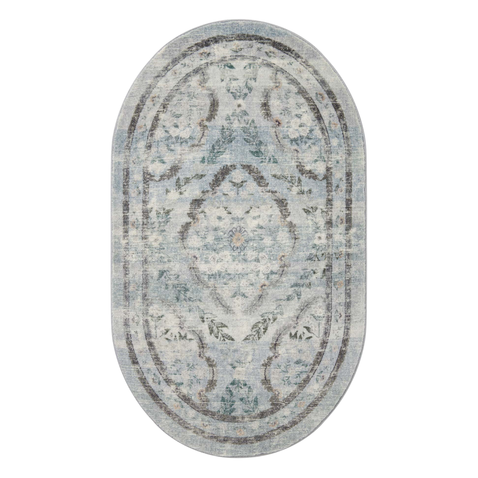 Rifle Paper Co. x Loloi Courtyard Chateau Blue Rug 3-patterned rugs Loloi