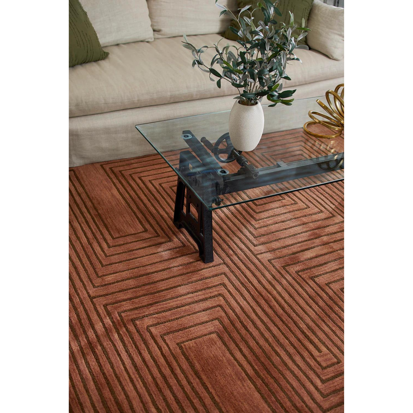 Siena Copper Rug 0-rugs-wool Momeni