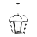 Charleston Medium Four Light Lantern LIGHTING - pendant Visual Comfort Midnight Black