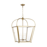 Charleston Medium Four Light Lantern LIGHTING - pendant Visual Comfort Satin Brass