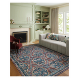 Rifle Paper Co. x Loloi Courtyard Chateau Red Rug 3-patterned rugs Loloi