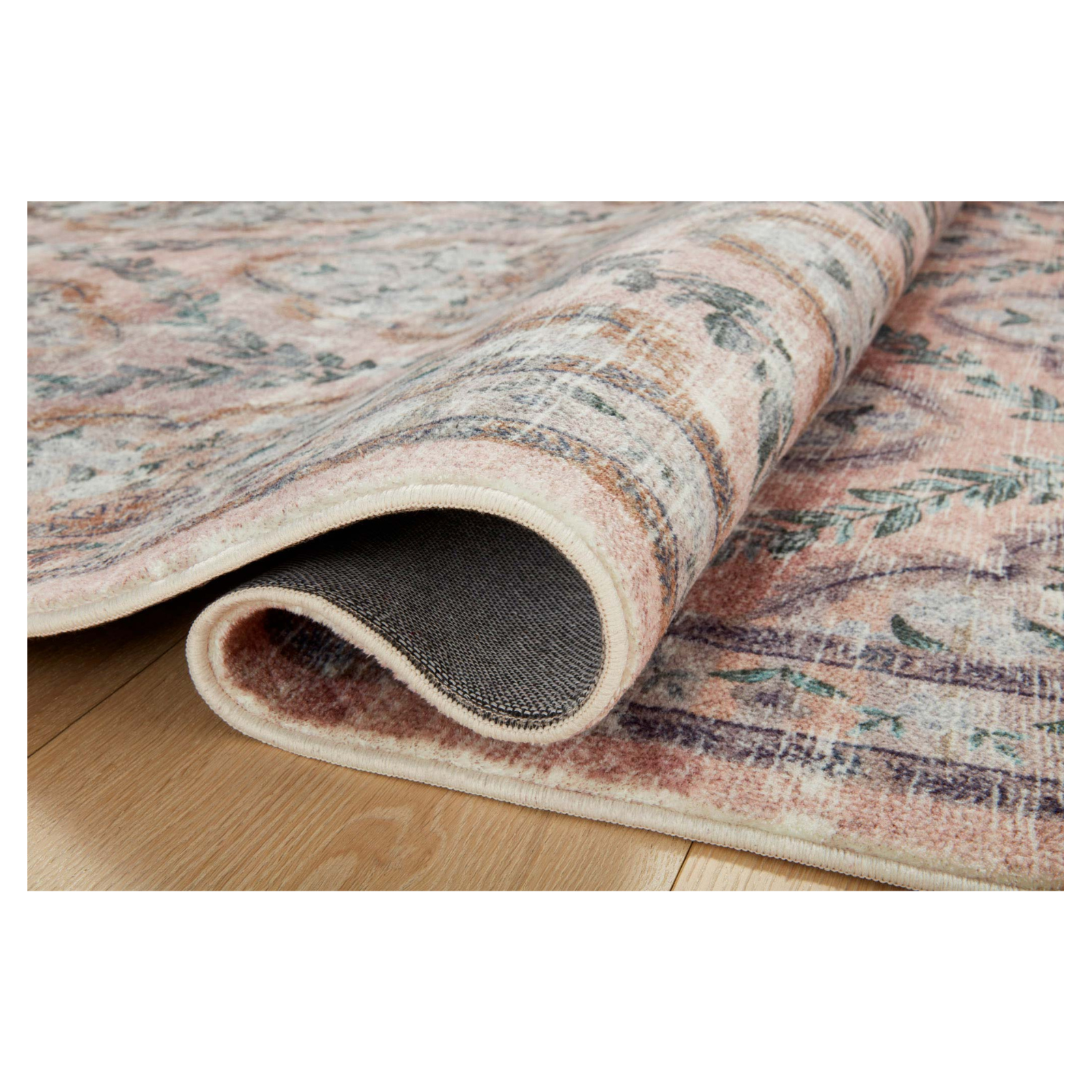Rifle Paper Co. x Loloi Courtyard Chateau Blush Rug 3-patterned rugs Loloi