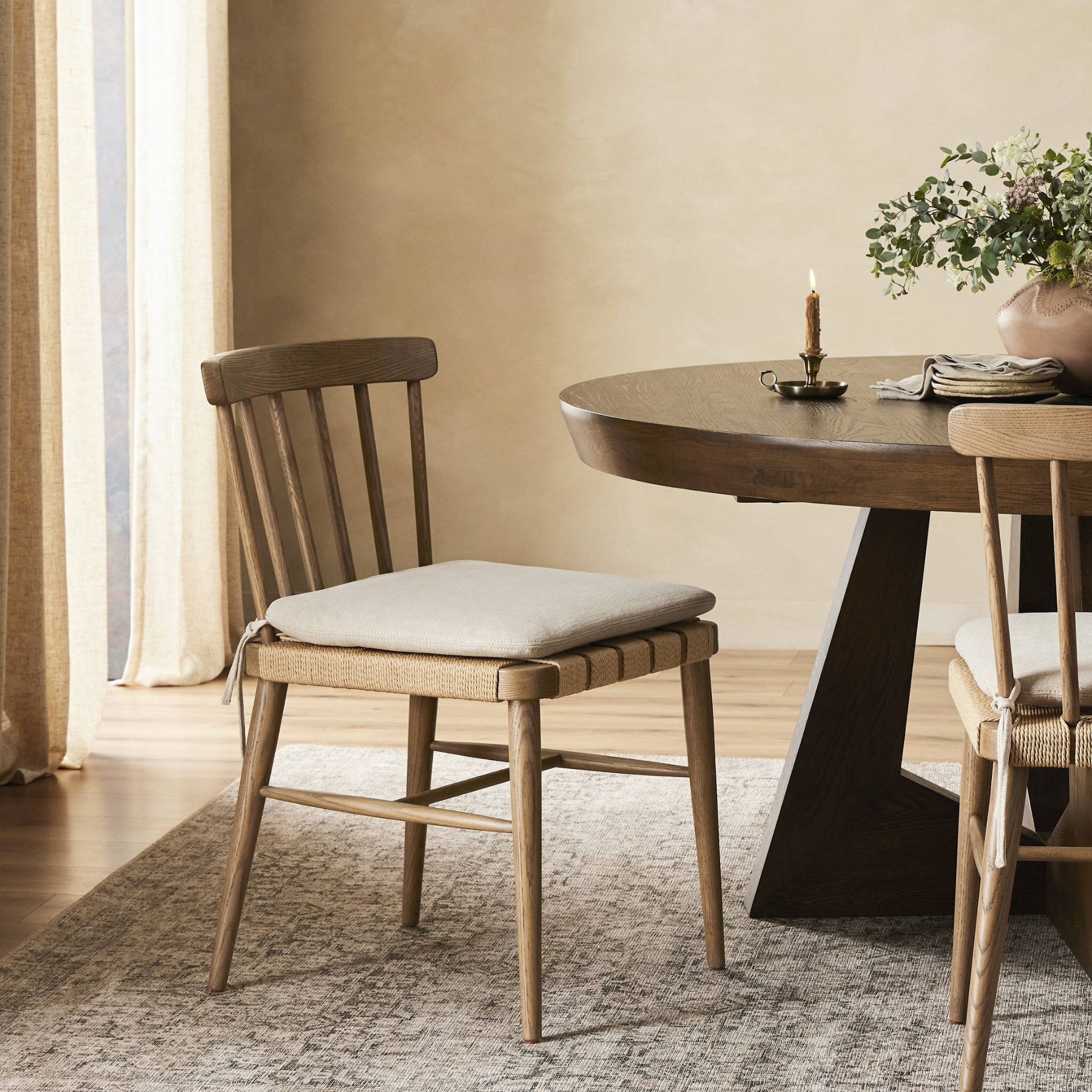 Kershaw Dining Chair - No cushion Dining Chairs Four Hands