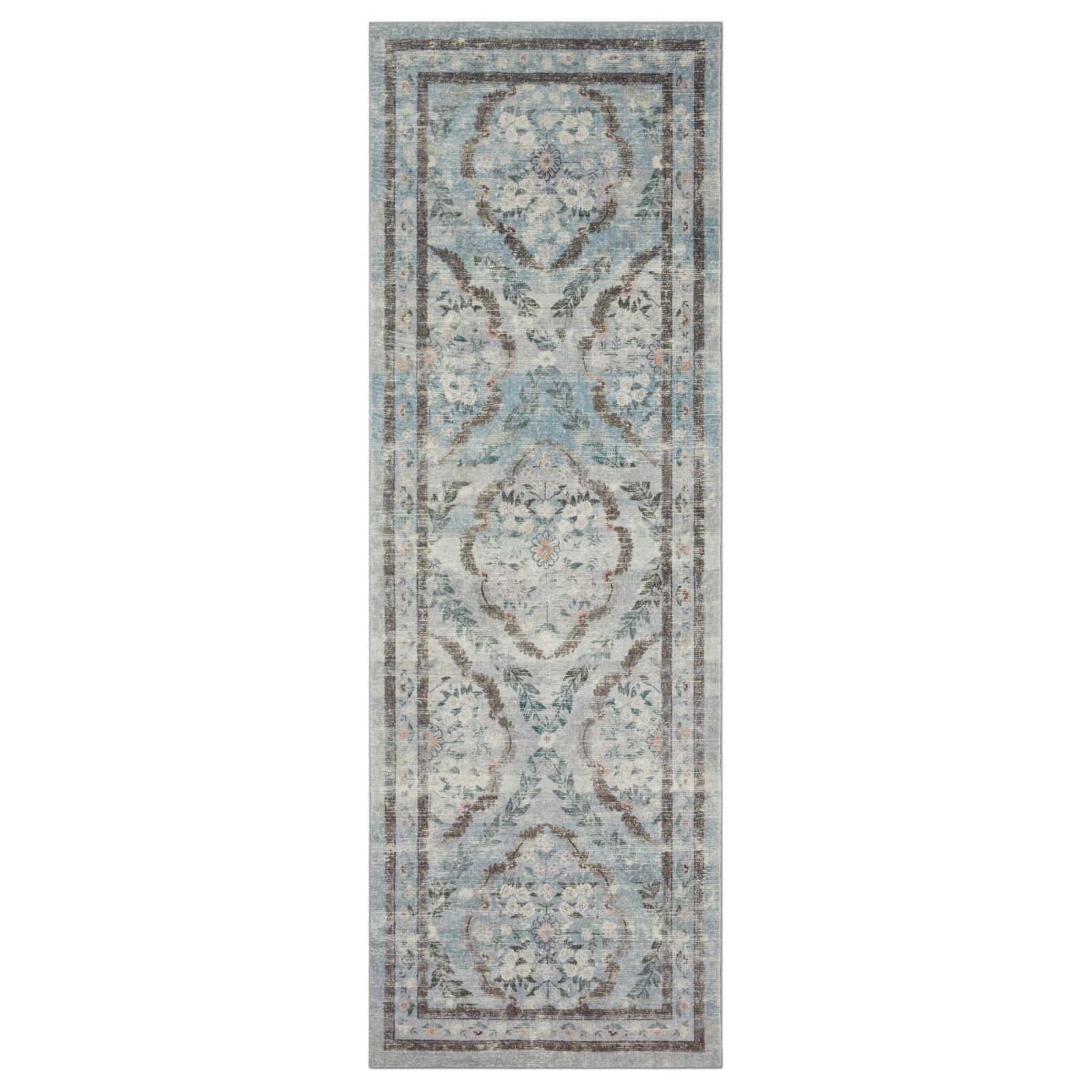 Rifle Paper Co. x Loloi Courtyard Chateau Blue Rug 3-patterned rugs Loloi